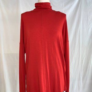Orange Long sleeve turtleneck